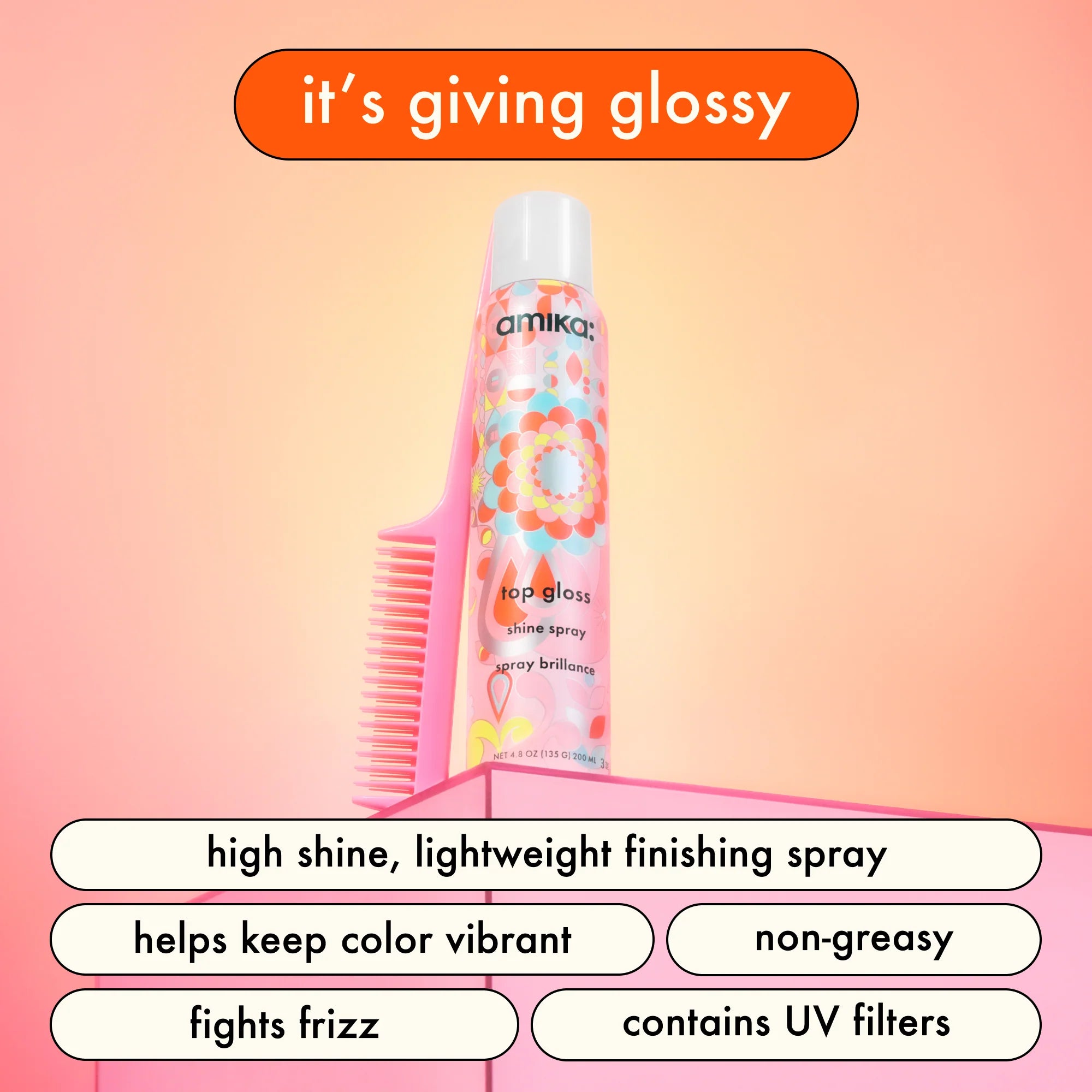 Spray brillance Amika Top Gloss