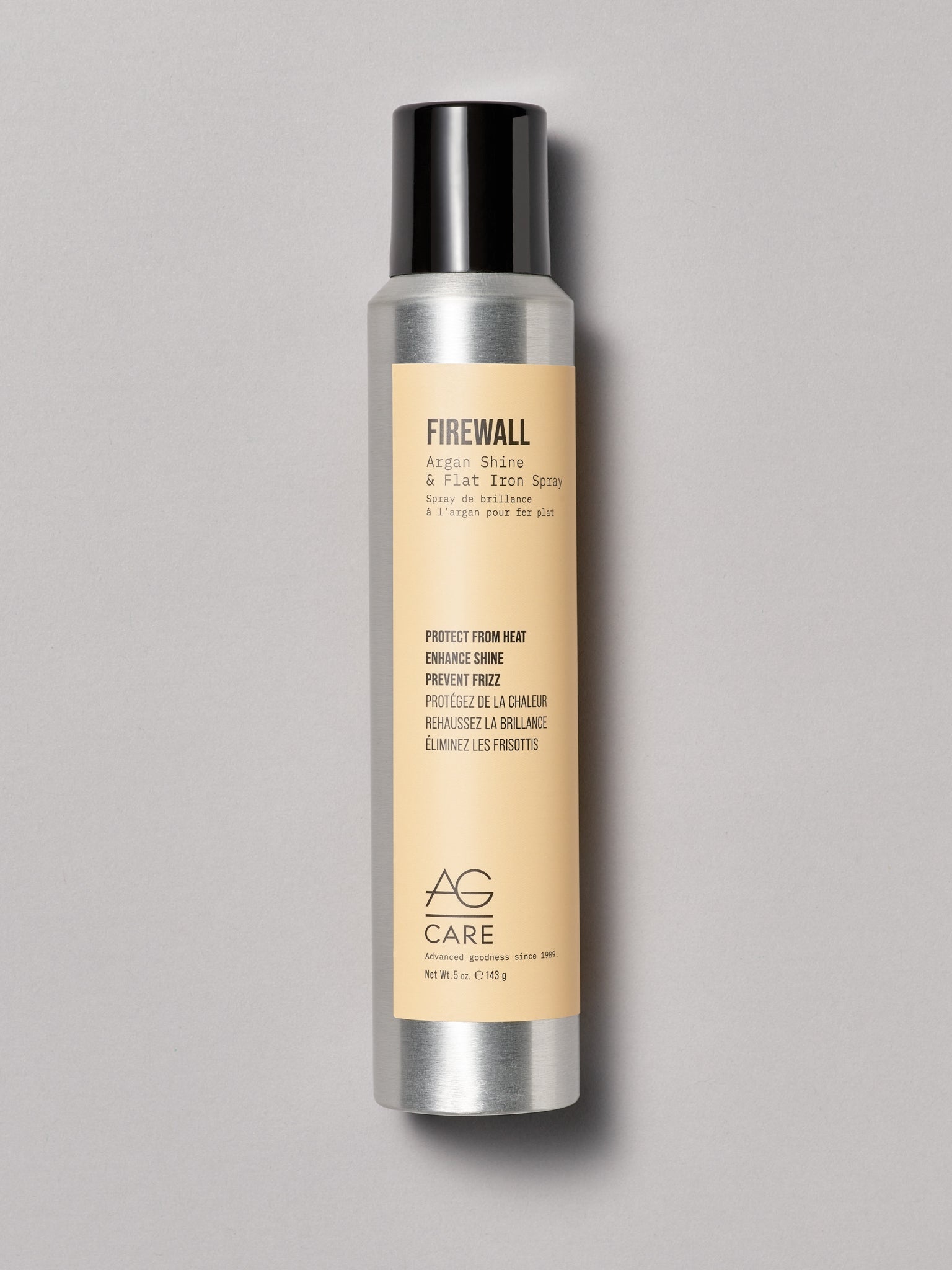 Spray brillance et fer plat à l'argan AG CARE FIREWALL