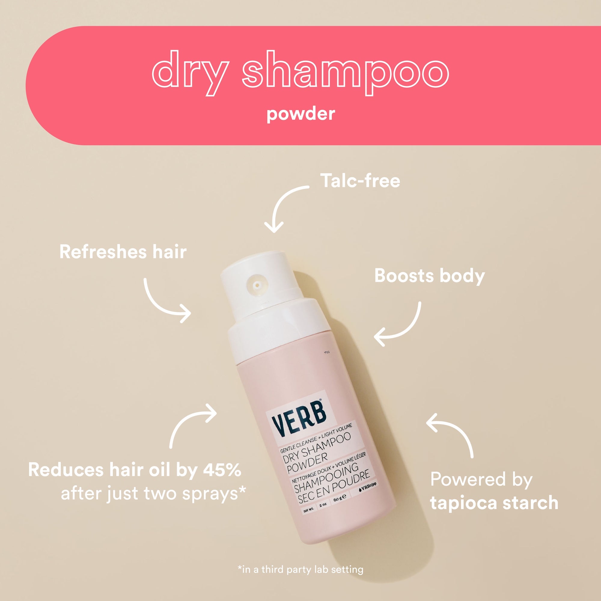 VERB SHAMPOOING SEC EN POUDRE 60G