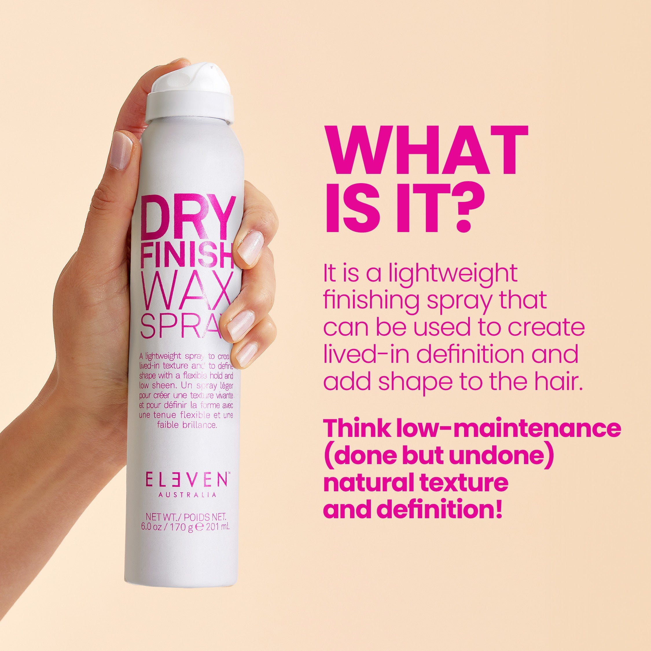 Spray de cire de finition sèche Eleven