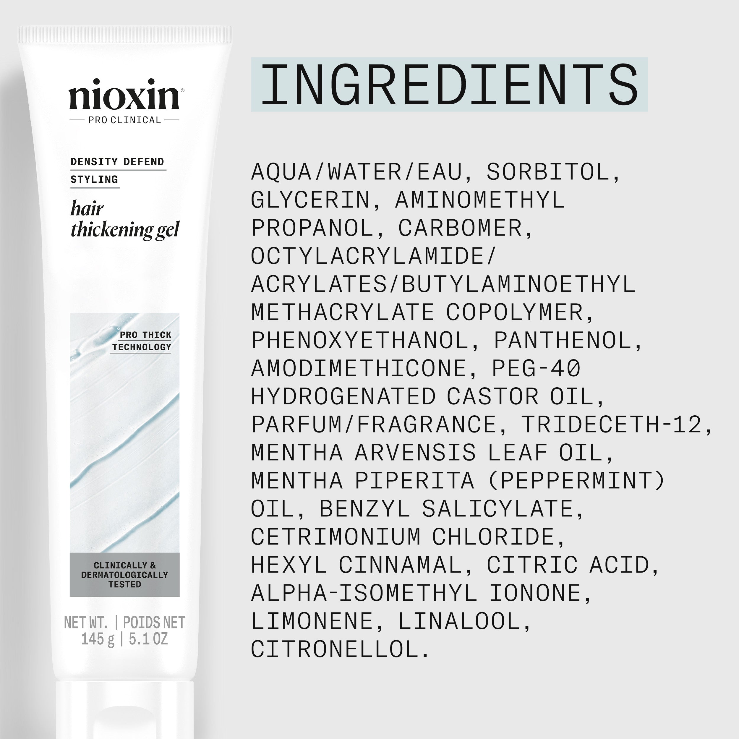GEL ÉPAISSISSANT NIOXIN