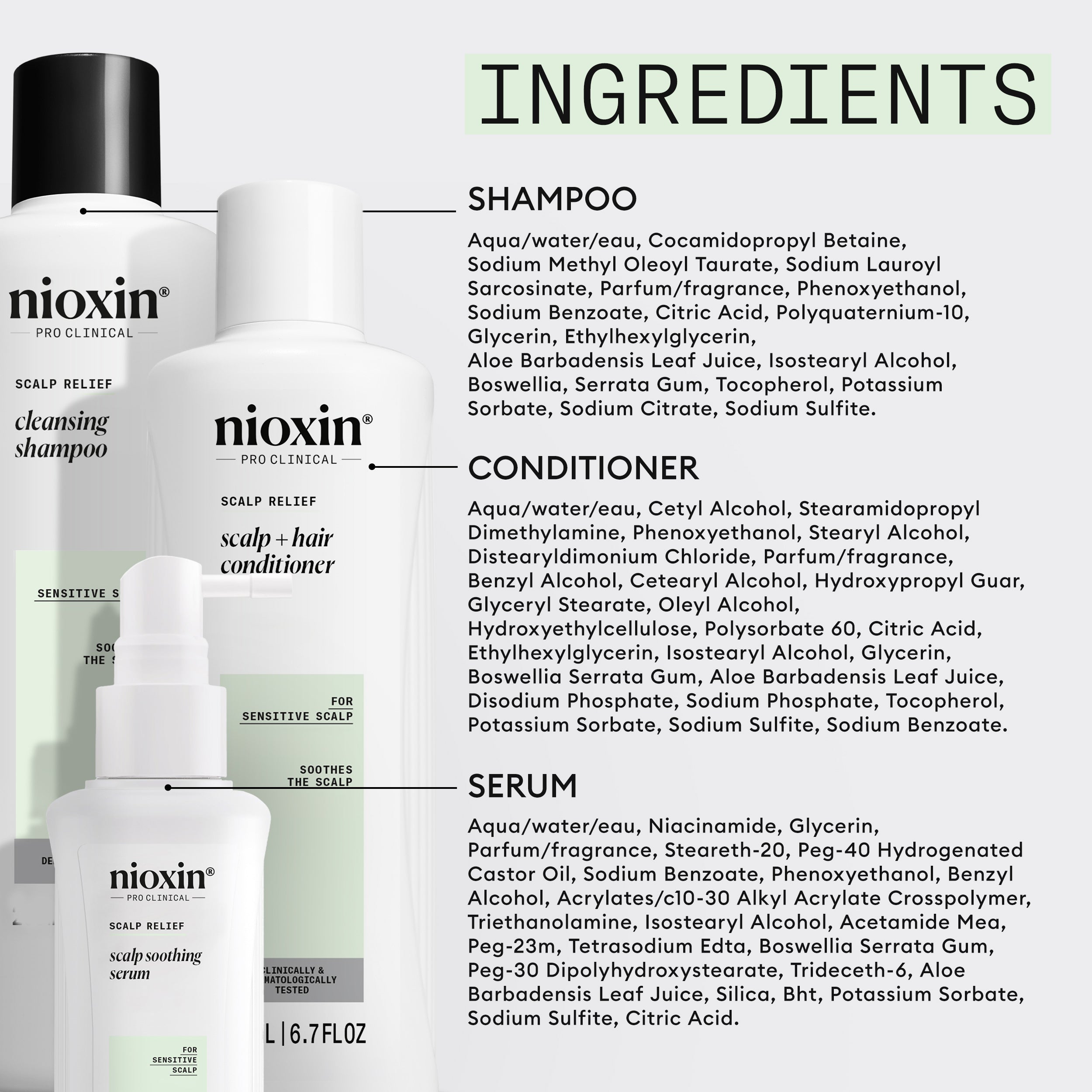 NIOXIN SCALP RELIEF HAIR CARE KIT