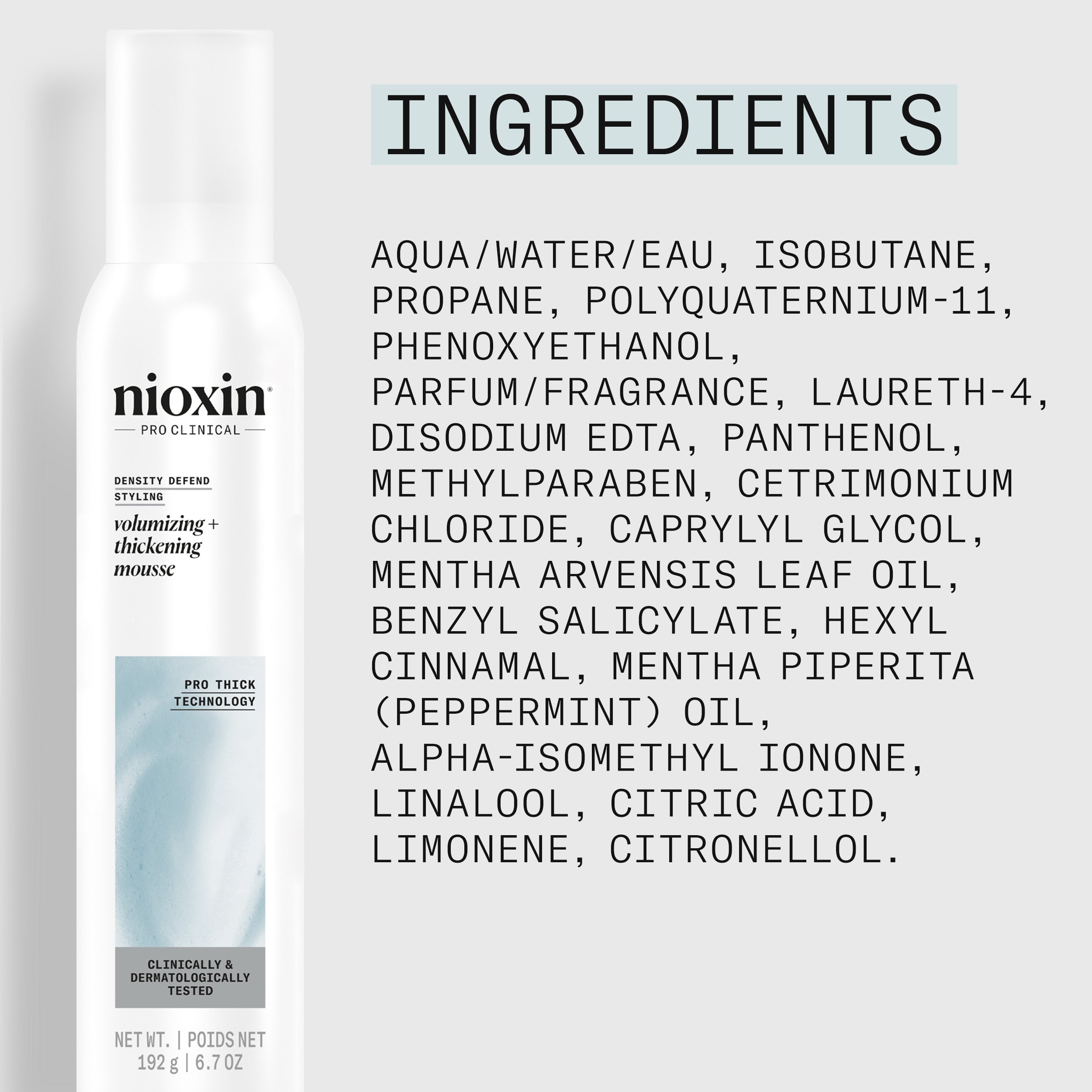 NIOXIN BODIFYING FOAM
