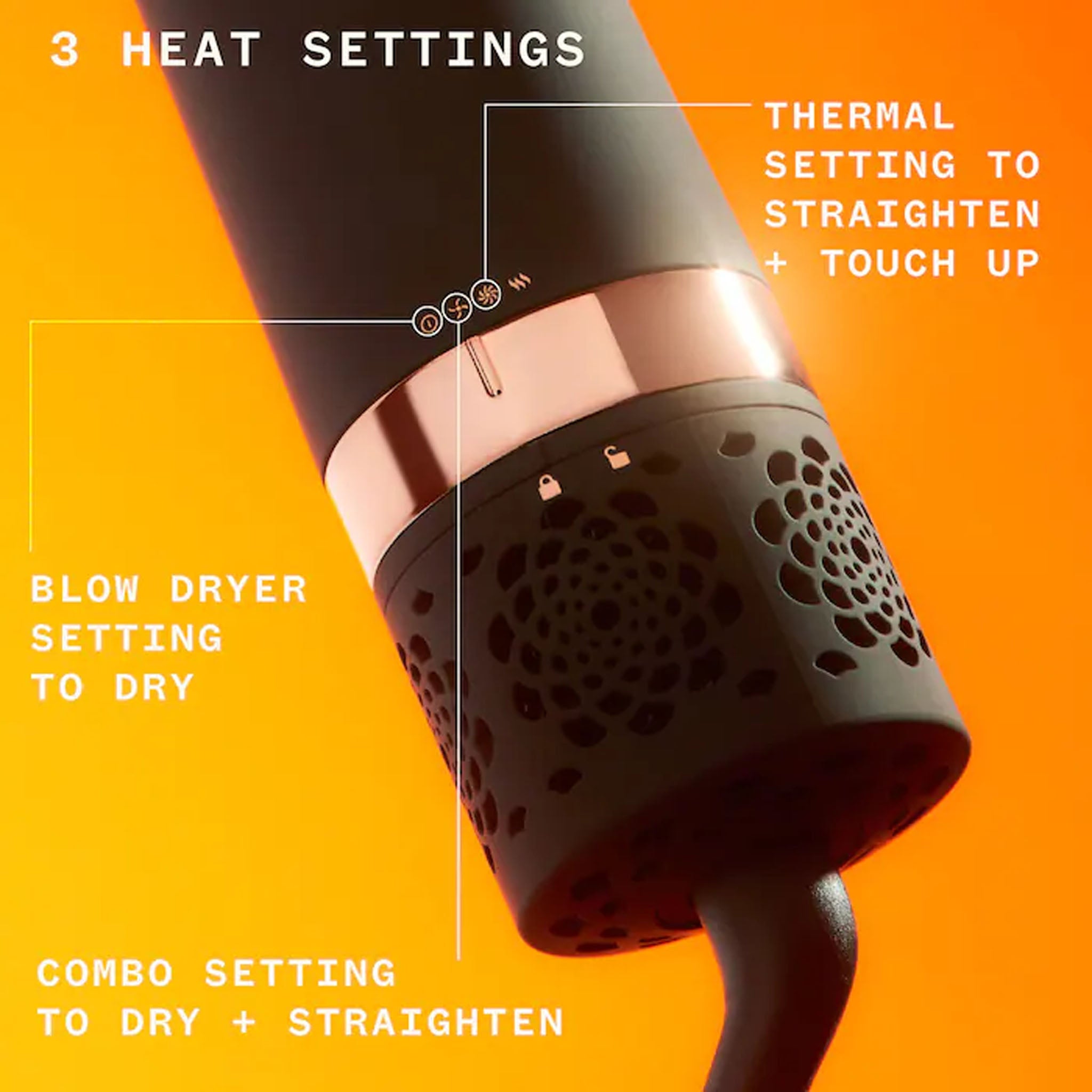 Sèche-cheveux et brosse lissante Amika Double Agent 2 en 1