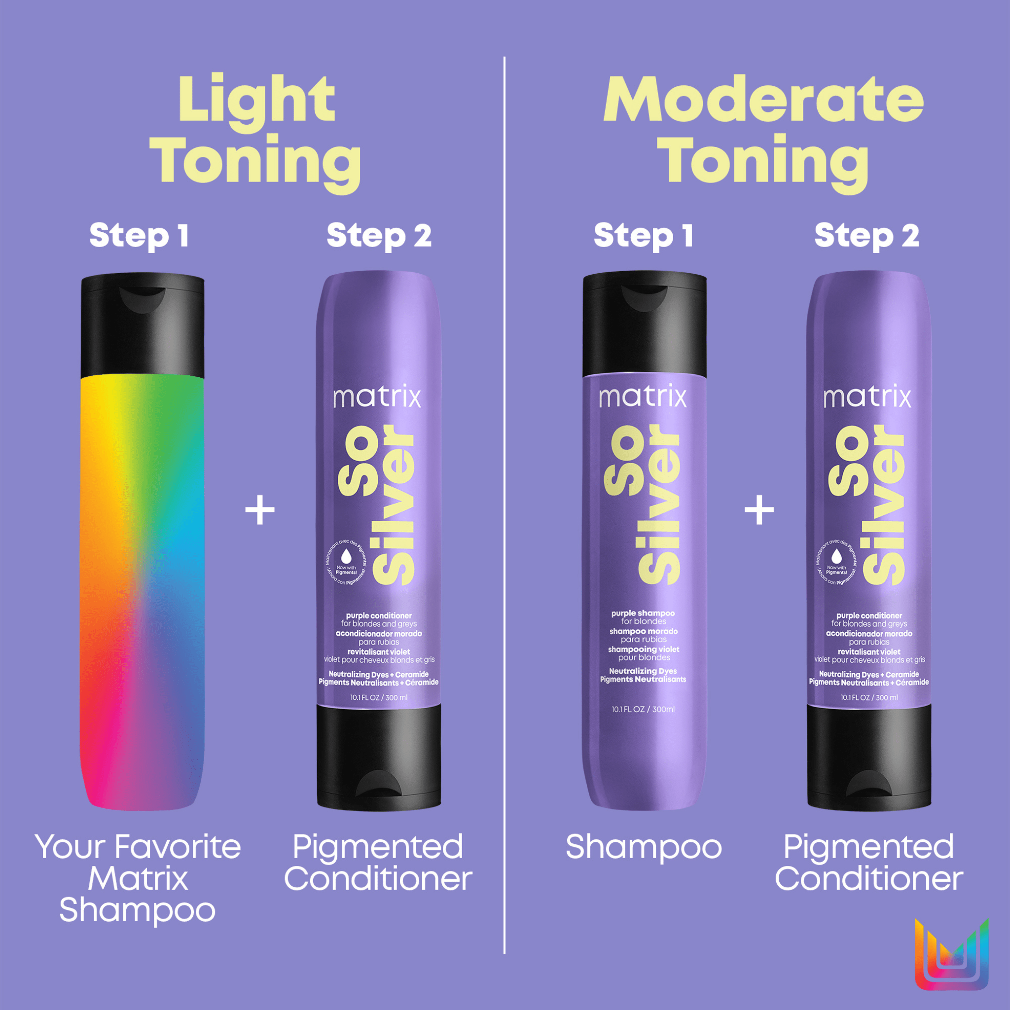 Après-shampoing pigmenté Matrix So Silver