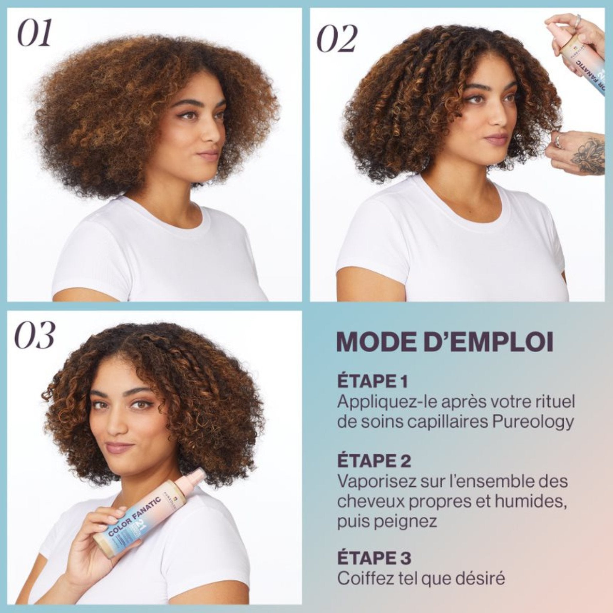 Pureology. Spray sans rinçage Color Fanatic 21 en 1 - 30 ml