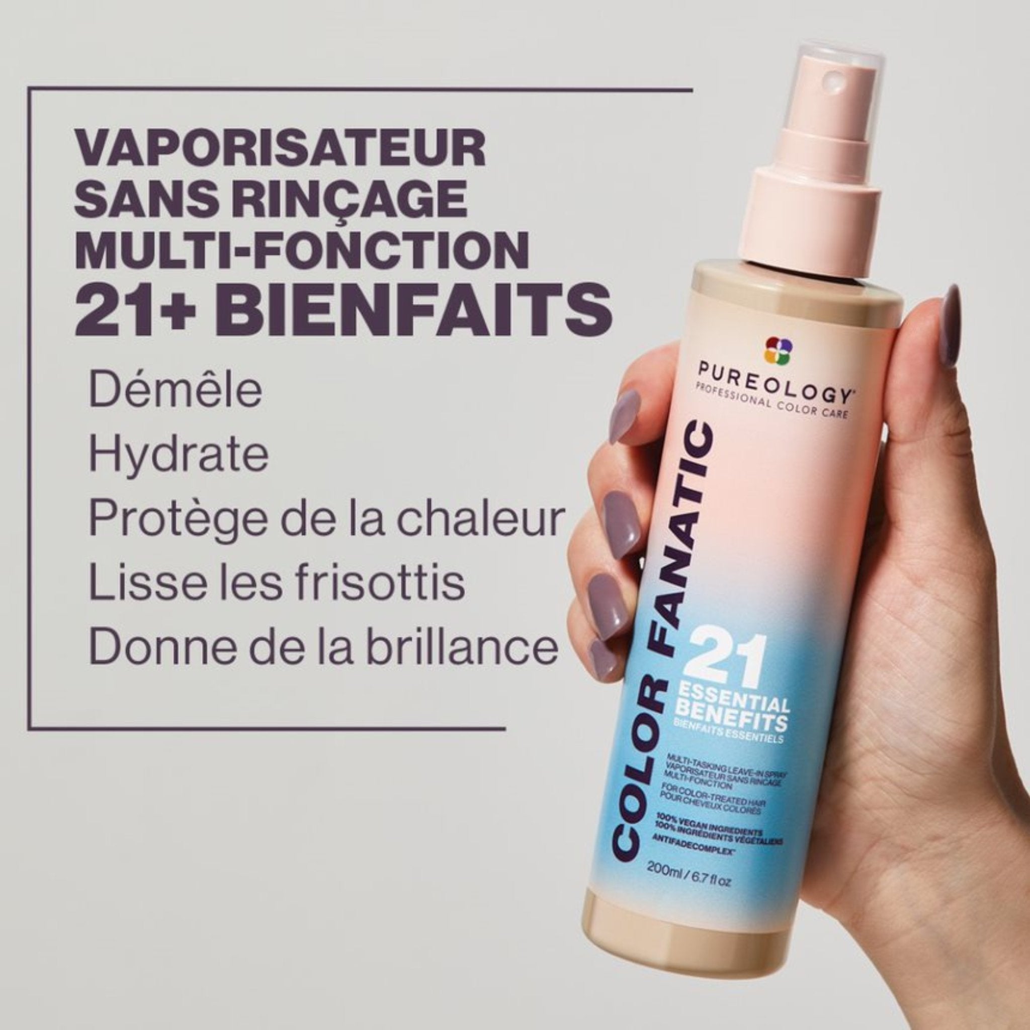 Pureology. Spray sans rinçage 21 en 1 Colour Fanatic - 400 ml