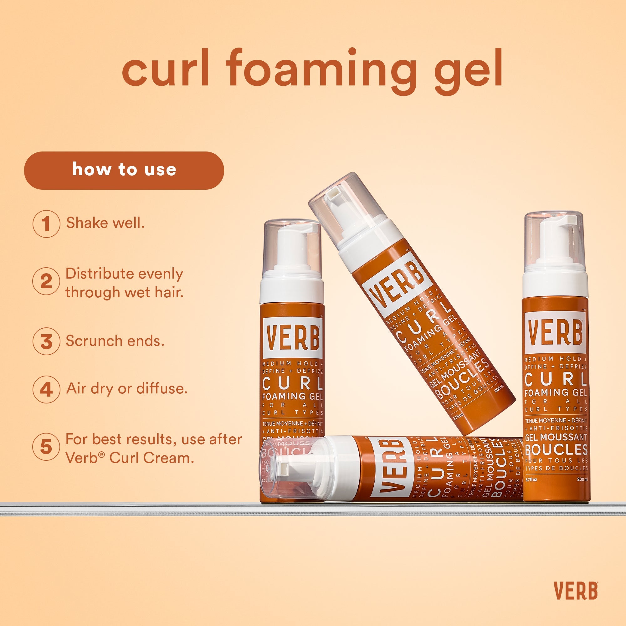 VERB CURL FOAMING GEL