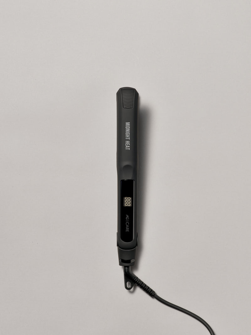 AG CARE Midnight Heat Black Tourmaline Ionic Flat Iron 1’’