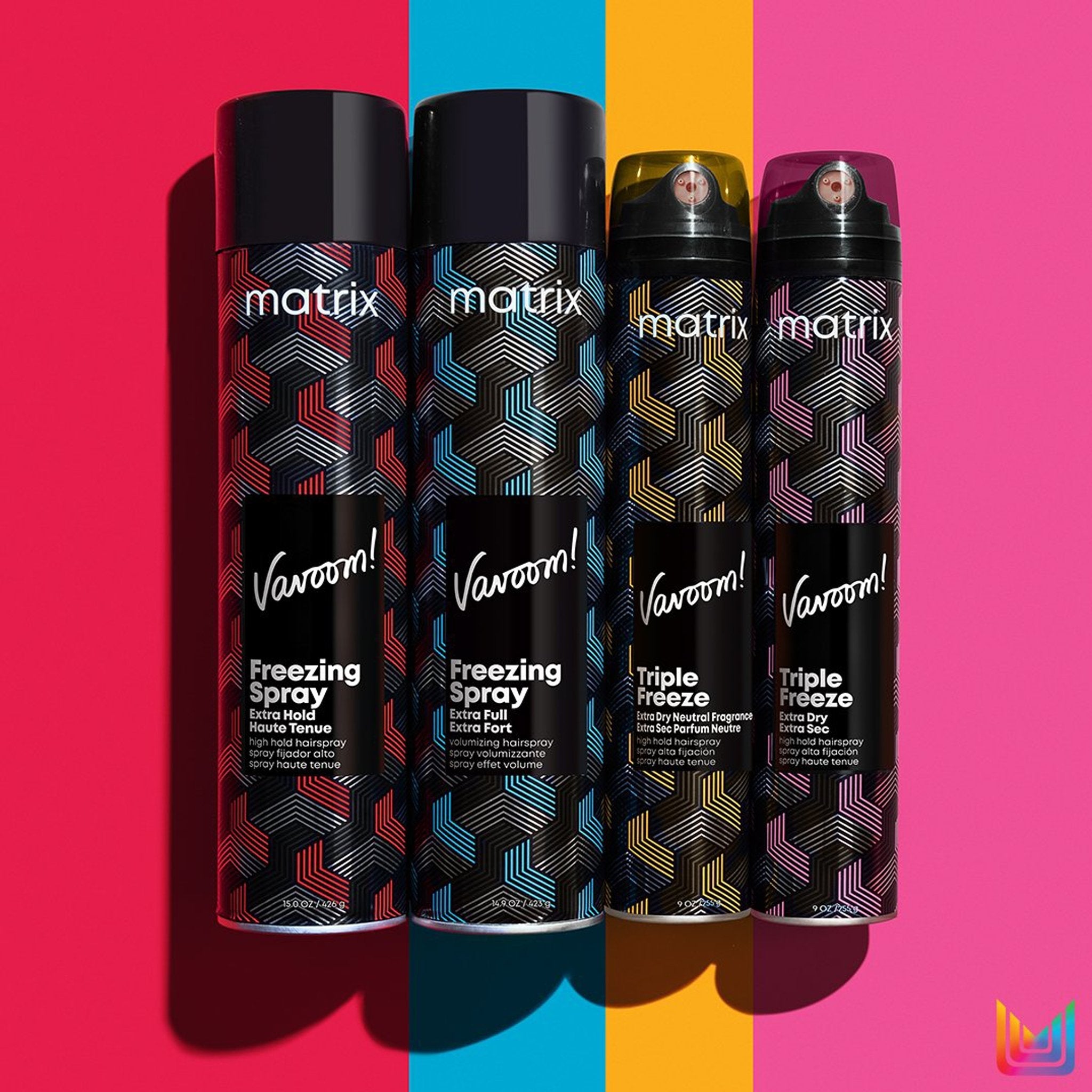 Laque pour cheveux extra secs Matrix Vavoom Triple Freeze
