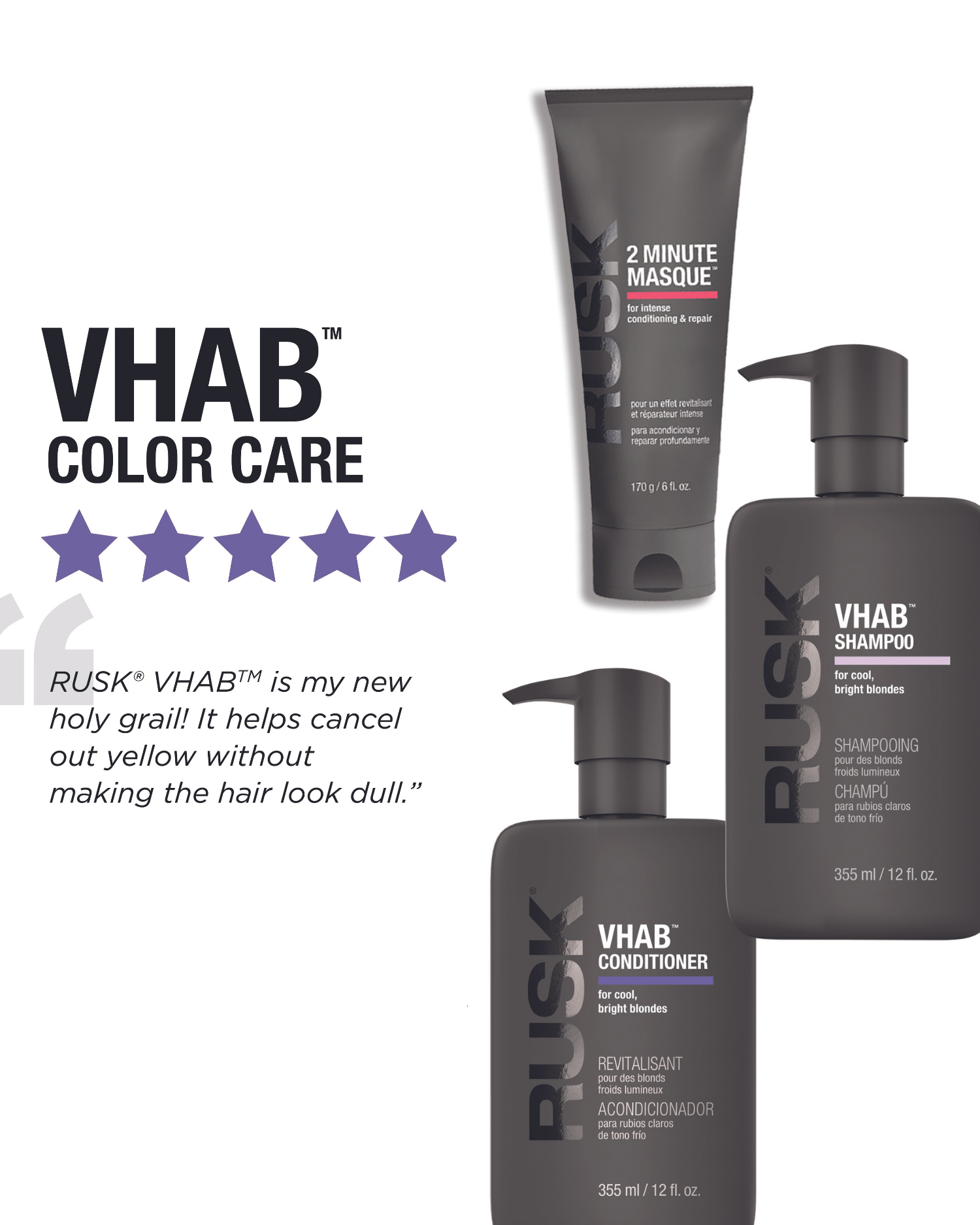 RUSK VHAB SHAMPOO 355 ml